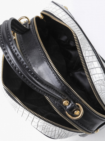 Сумка-боулер Marino Orlandi mo4843C cocco bianco/nero