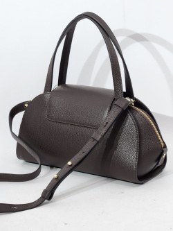 Сумка-боулер Gironacci gir3270 vitello/calf t.moro/cuoio