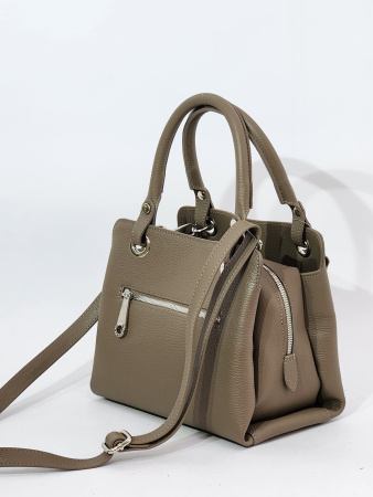 Сумка-тоут Di Gregorio gr2986 vitello taupe argento