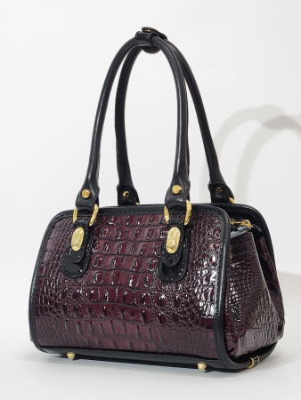 Саквояж-боулер Marino Orlandi mo4520 cocco vino/nero