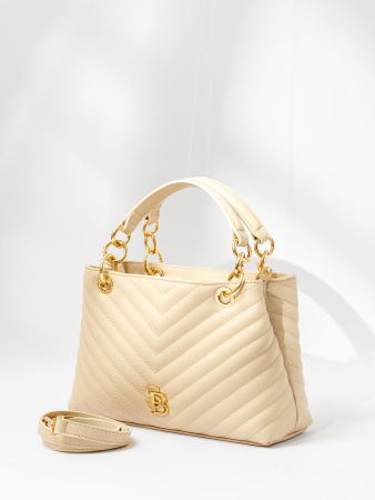 Сумка-тоут Sara Burglar sb2318 trapunto beige