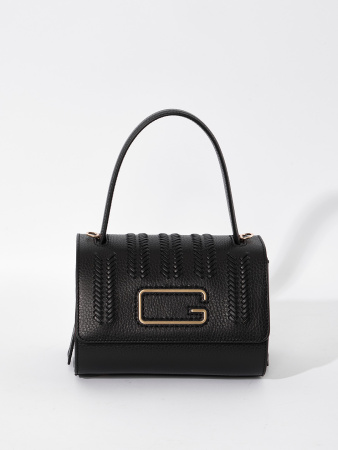 Мини-сэтчел Gironacci gir3240 vitello/calf nero/cuoio