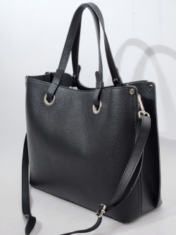 Шоппер Di Gregorio gr8906G vitello nero argento