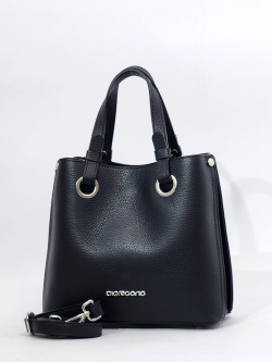 Мини-шоппер Di Gregorio gr8906P vitello nero argento