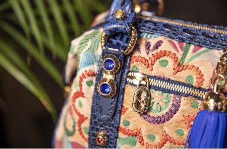 Сумка-боулер Marino Orlandi mo3811P fiora/pelo blu