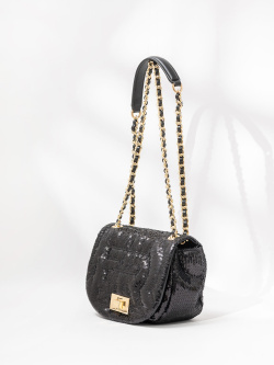 Мини-сэтчел Ermanno Scervino Rachele Sequin sce12401971 black