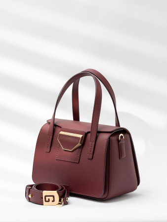 Сумка-боулер Gironacci gir3132 charme/calf vino/cuoio