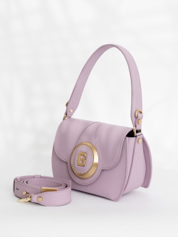 Мини-сэтчел Gironacci gir3220 vitello/calf lilla/pistacchio