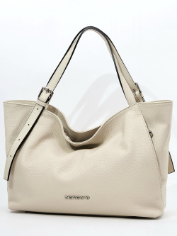 Сумка-хобо Di Gregorio gr8934 vitello beige argento