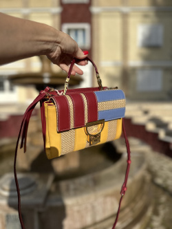 Мини-сэтчел Coccinelle Aveiro 5ACDBS3G55B701 960 multicolor/sangria