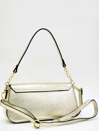 Сумка-багет Di Gregorio gr8836N vitello/laminato platino