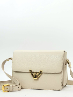 Мини-сэтчел Di Gregorio gr1840 vitello beige oro Мини-сэтчел Di Gregorio gr1840 vitello beige oro