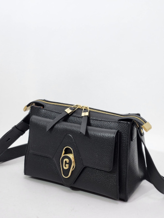 Сумка-боулер Gironacci gir3172 vitello/calf nero/cuoio