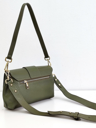 Сумка-багет Steffalini st1139 vitello oliva v1