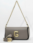 Сумка-багет Gironacci gir2290 vitello/calf taupe/cuoio