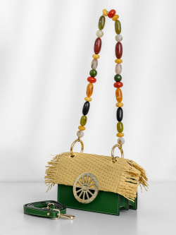 Мини-сэтчел Jadise Lily Straw jds081310-19 verde