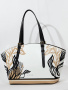 Сумка-тоут Cromia Metro Leaf cr1406260 bianco/nero