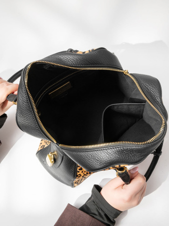 Сумка-боулер Ermanno Scervino Anita Leo sce12402061 leopard