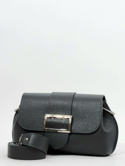 Сумка-багет Di Gregorio gr8745 vitello grigio argento