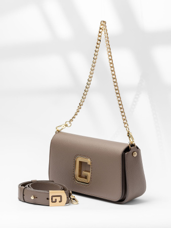 Сумка-багет Gironacci gir2290 vitello/calf fango/lilla