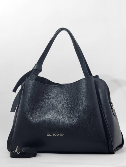 Сумка-тоут Di Gregorio gr9152 vitello nero argento