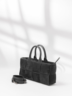 Сумка-тоут Curanni cu9847S scamosciato/nubuk nero