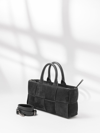 Сумка-тоут Curanni cu9847S scamosciato/nubuk nero