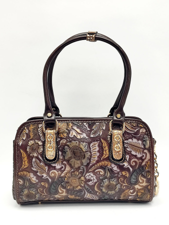 Сумка-боулер Marino Orlandi mo4521 fiori marrone