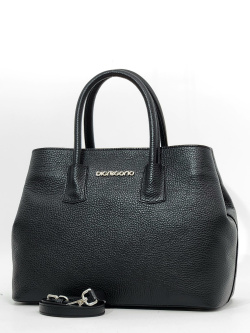 Сумка-тоут Di Gregorio gr1985 vitello nero argento