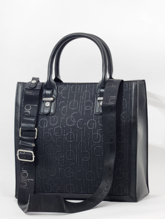 Шоппер Braccialini Font B16865-TY 139 tessuto/poliestere nero/lurex