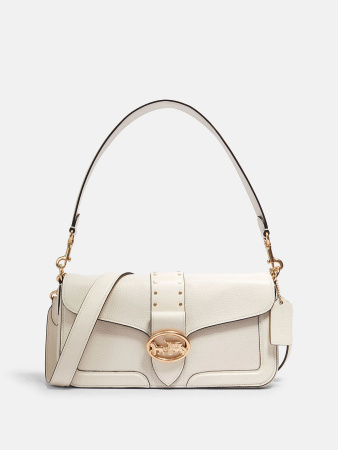 Сумка-багет Coach Georgie Rivets 5497 IM/CHK chalk