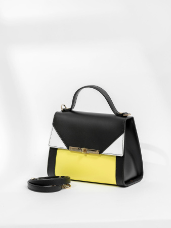 Мини-сэтчел Ripani Elena rp7401HH 00581 nero/bianco/yellow