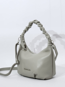 Мини-хобо Di Gregorio gr9153 vitello perla argento