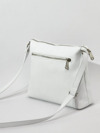 Сумка Di Gregorio gr9142 vitello bianco argento