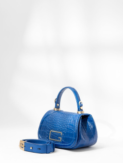 Мини-сэтчел Gironacci gir3140 krokis/vitello azzurro/azzurro