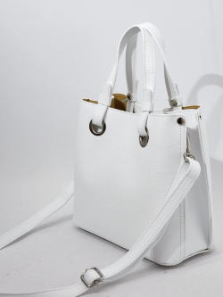 Мини-шоппер Di Gregorio gr8906P vitello bianco argento