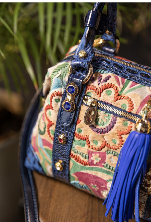 Сумка-боулер Marino Orlandi mo3811P fiora/pelo blu