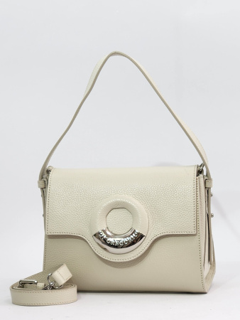 Мини-сэтчел Di Gregorio gr2007 vitello beige argento