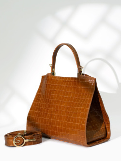 Сумка-тоут Gironacci gir2512 rico lux/vitello cuoio/legno