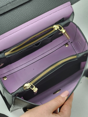 Мини-боулер Gironacci gir3232 vitello/calf nero/lilla