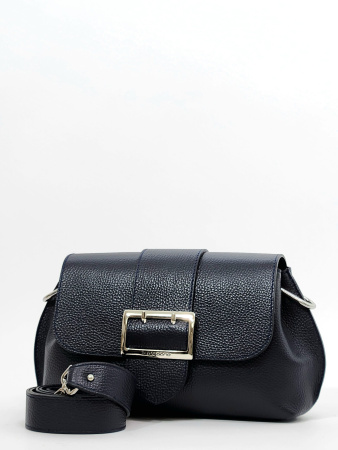 Сумка-багет Di Gregorio gr8745 vitello blu argento