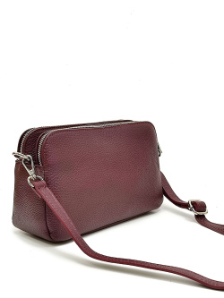 Сумка-багет Di Gregorio gr8798 vitello bordo argento