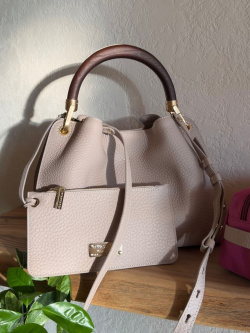 Сумка-тоут Gironacci gir3460 velvet nude