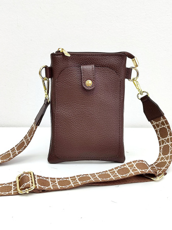 Мини-сумка Steffalini st4913 vitello cioccolato