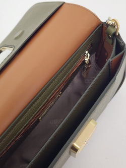 Сумка-багет Gironacci gir2290 vitello/calf oliva/cuoio