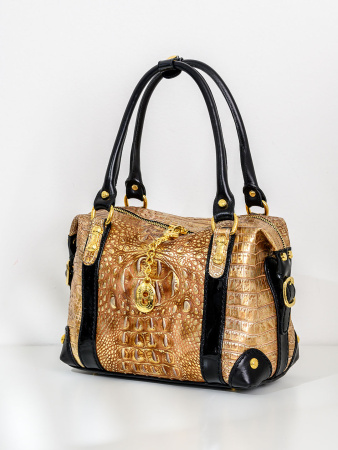 Сумка-боулер Marino Orlandi mo4717 cocco oro/nero