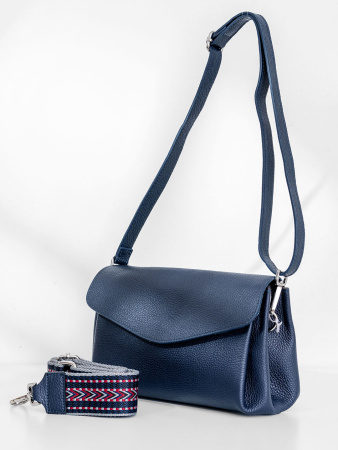 Сумка-багет Steffalini st4128 vitello blu