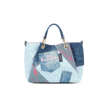 Тоут-шоппер Braccialini Amy Jeans B18821-TY 200 tessuto/polisynt blu