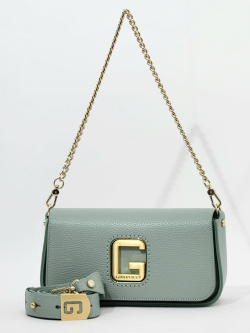 Сумка-багет Gironacci gir2290 vitello/calf giada/cuoio