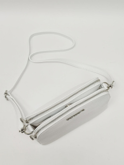 Сумка-багет Di Gregorio gr8798 vitello bianco argento